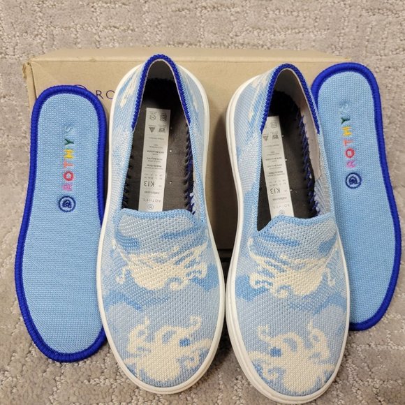 Rothy's The Kids Sneaker Blue Octopus Camo Toddler Little Kids Size 11,12,13, 2 - Picture 5 of 10